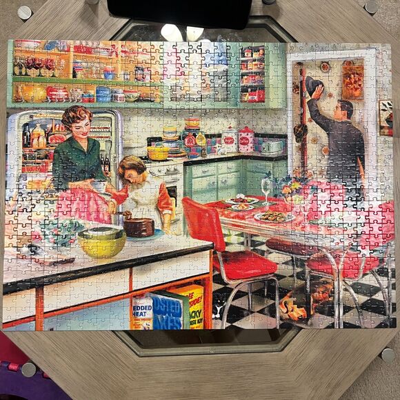 Jigsaw Puzzle 750 Piece Bundle RoseArt Retro Challenging Hard READ - Picture 4 of 9